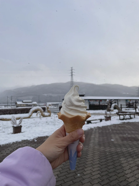 <i>Dec. 29, 2024<br>Takumi Village/たくみの里<br>Stamps: 1<br>Soft Serve: 1</i>