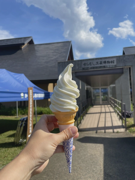 <i>Jul. 20, 2025<br>Showa/からむし織の里しょうわ<br>Stamps: 2<br>Soft Serve: 1</i>